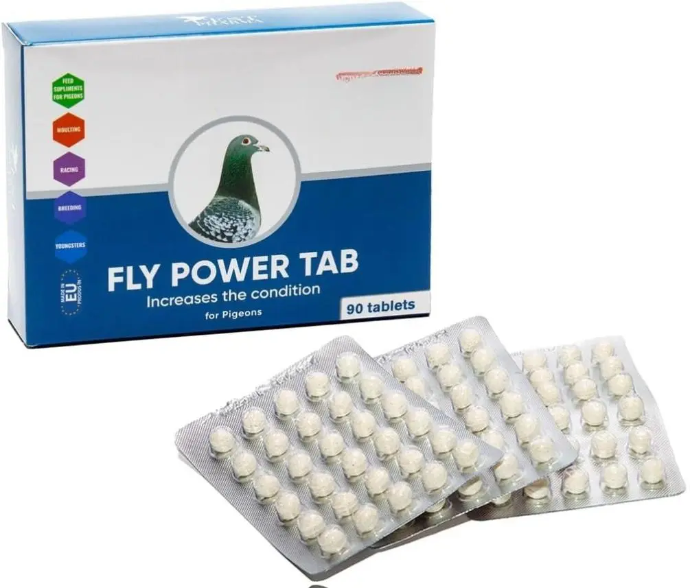 CEST Pharma Cest Fly Power Propolis Tablets - 90 Count Boxed Bird Healthcare Supplement with Maltodextrin, Reduces Fatigue, Enhances Conditioning, Resistant to Physical Effort, Easy Administration
