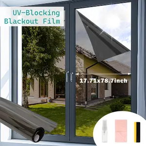 Window Privacy Film Frosted Glass Static Cling, UV Shielding Heat Adjustment Window Tint Day and Night Insulation for Home Bathroom Door Decorative Frosting Cover Decorative Frosting Cover