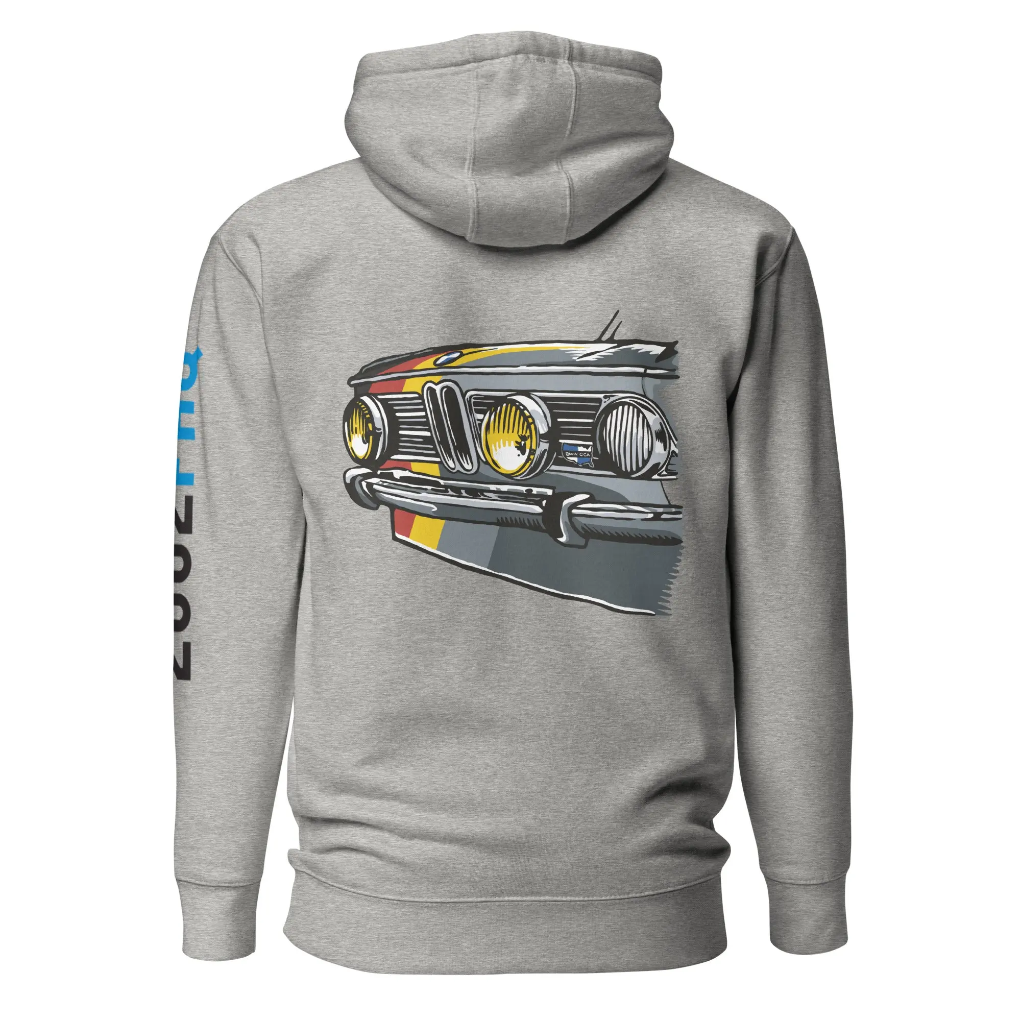 BMW 2002 with German Flag Color Stripes Custom Hoodie