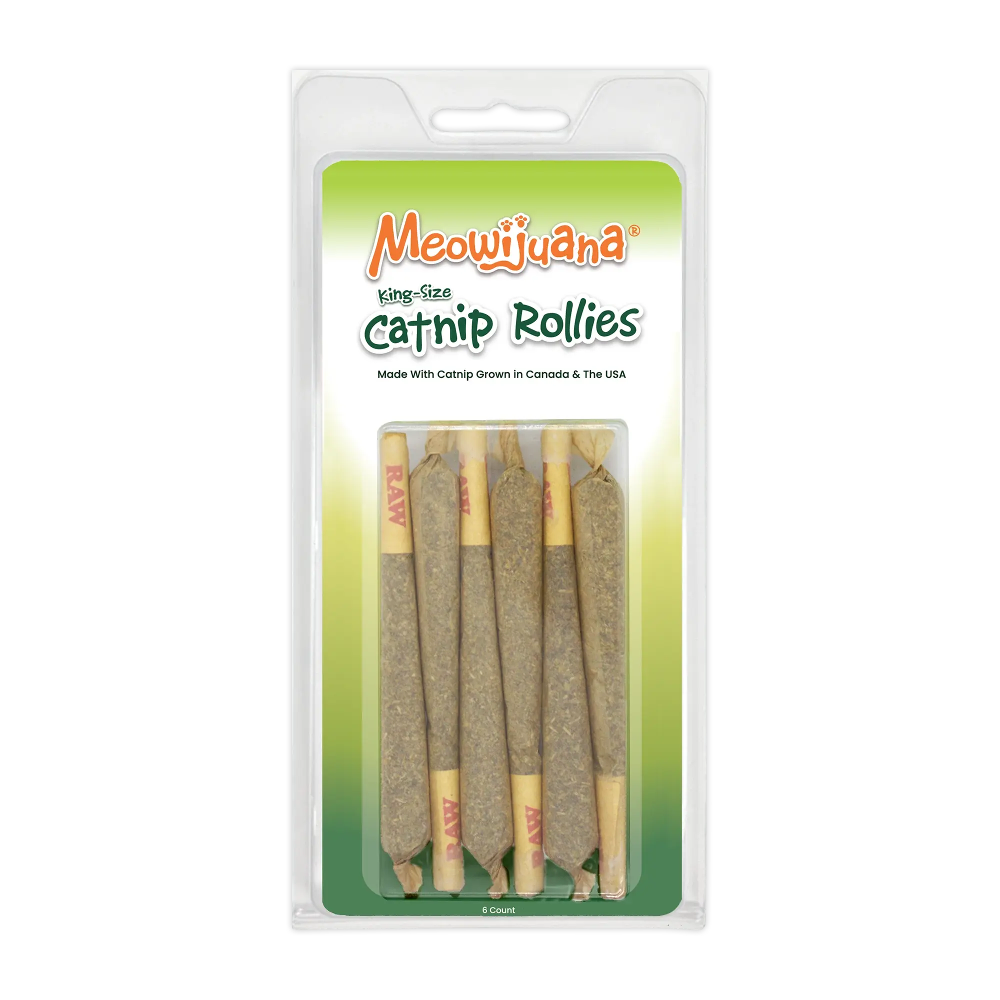 King Size Catnip Rollies - Organic Dried Premium Ground Catnip