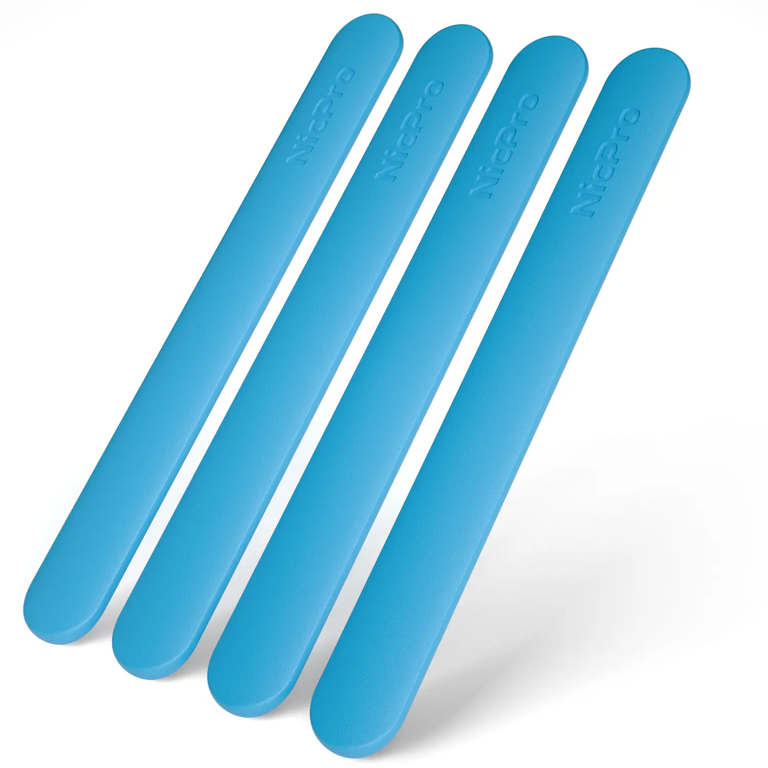 Nicpro 4-Pack Reusable Silicone Stir Sticks - Craft Kits Tools for Mixing Resin, Epoxy, Paint; Ideal for Glitter Tumbler Making