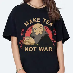 Make Tea Not War Shirt, Jasmine Dragon Tea House Sweatshirt, Uncle Iroh Sweatshirt, Avatar Shirt, The Last Airbender Shirt, Airbender Shirt, Cartoon Movie Shirt