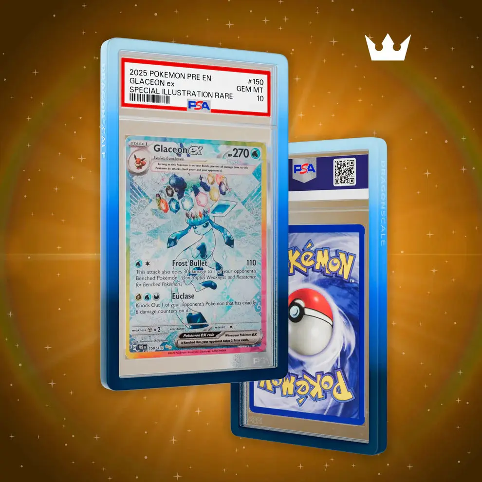 Dragonscale-PSA Bumper Guard, Mythic Trading Card Accessory with Edge Protection, Glitter and Sparkles Design, Stylish and Lightweight Feature