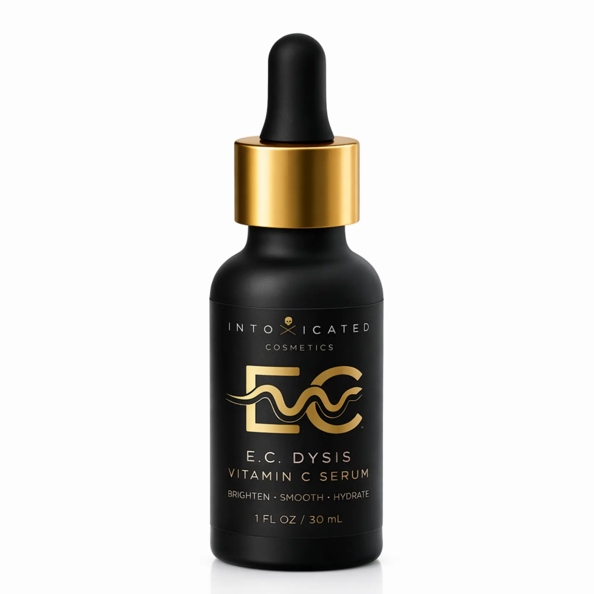 Intoxicated Cosmetics E.C.Dysis Vitamin C Serum with 15% L-Ascorbic Acid & Hyaluronic Acid for Brightening Firming and Hydrating Skin Smooth