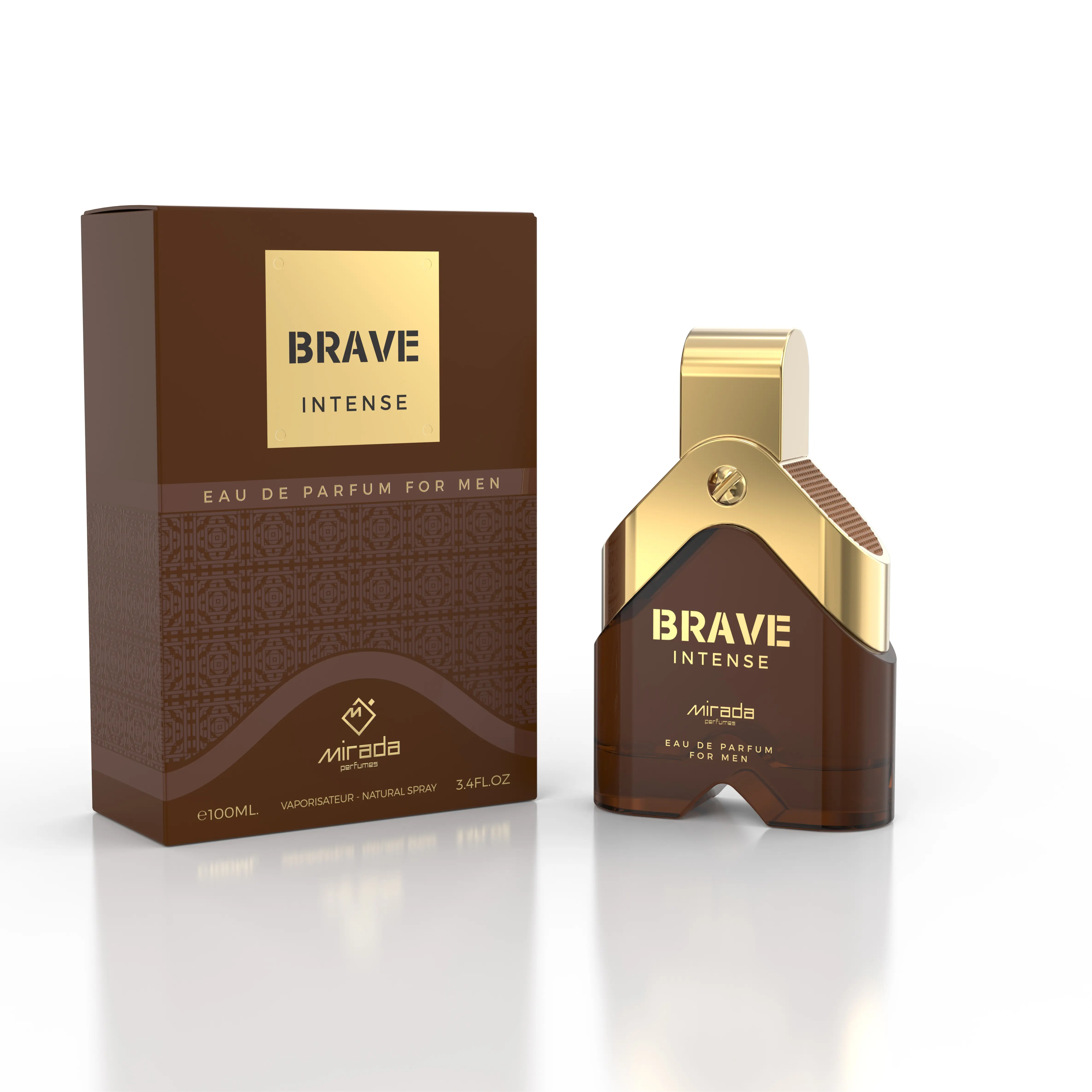 MIRADA Brave Intense Eau de Parfum for Men, Spicy Woody Scent with Notes of Cinnamon, Cedar & Vanilla, 100 ml Perfume, Powerful Perfumes, Smelling Good, Vanilla Scents, Inspiration, Adults, Adventure Vibe, Cedar & Vetiver Depth, Edp Type, Citrus, Lavender