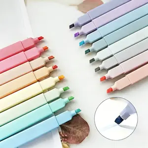 20pcs Pastel Aesthetic Highlighters, Marker Highlighter, Chisel Tip, No Bleed Feature Bible Highlighter, Assorted Colors, Journaling School & Office Supplies, Office Stationery Supplies