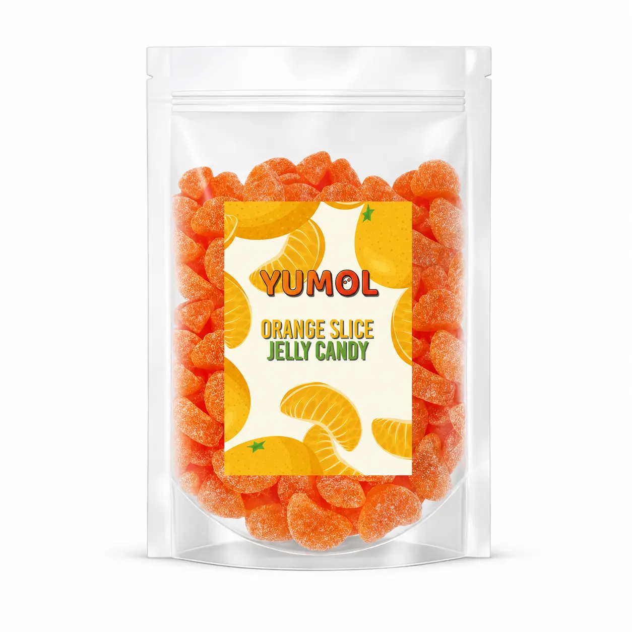 2 lb Orange Slice Jelly Candy, Vegan Gelatin-Free Fruit Gummies, Gluten-Free Sweet Snacks for Halloween, Movie Nights, Candy Bowls & Birthday Party Favors