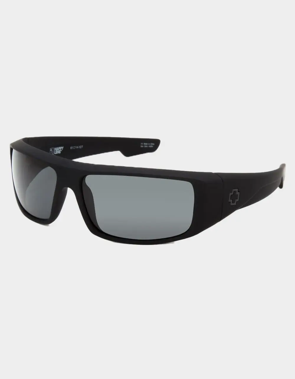 SPY  Mens Happy Lens Logan Sunglasses, Matte Black, ONESZ