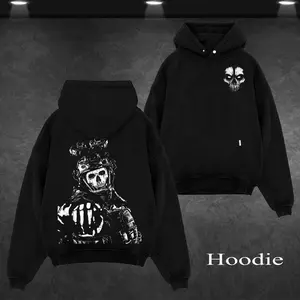 Retro NEW Superstyle Simon COD "Ghost" Call of Duty: Modern Warfare II Edition Double Printed Lightweight Acid Washed Hoodie Game Series Graphic Design Top Cotton Streetwear Game Zone T-Shirt Sweatshirt Clothes Menswear Womenswear