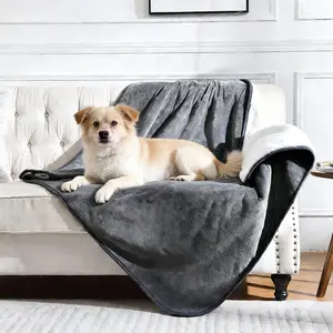 Waterproof Washable Dog Blanket 120x100cm, Soft Plush Blanket for Large Dogs and Pets, Personalized Pet Bed Cover, Comfort