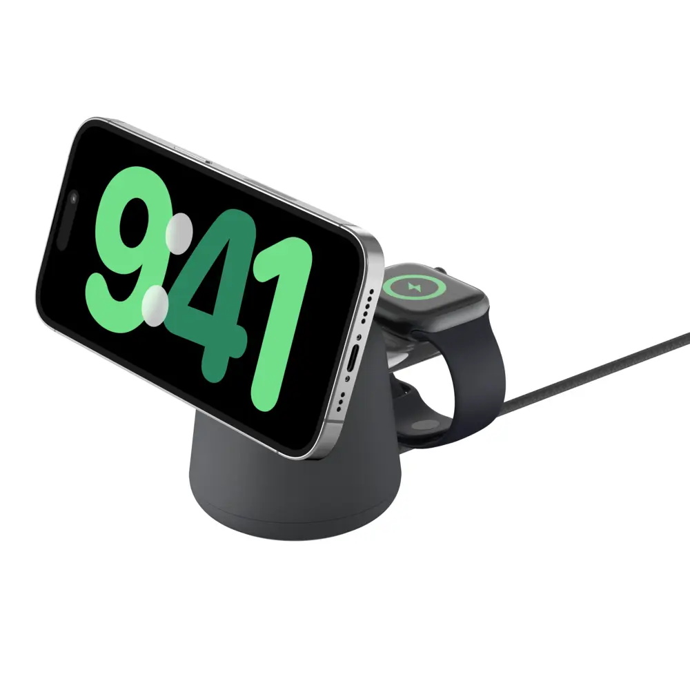 Belkin BoostCharge Pro 2-in-1 Wireless Charging Dock with Qi2 15W