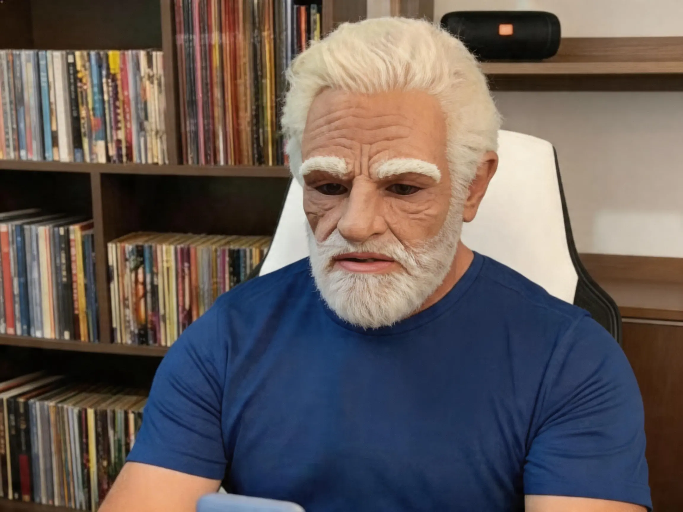 Unveil Your Golden Age Alter Ego. | 3D Realistic Lightweight Vintage Elder Mask for 2026 Summer & Halloween Parties!