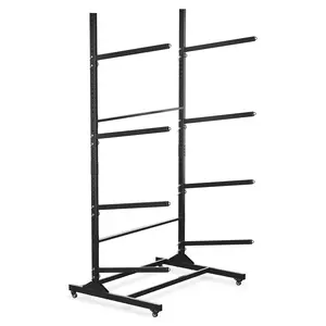 Garvee Freestanding Kayak Storage Rack for 4 Kayaks or Canoes - Premium Heavy Duty Adjustable Stand for Indoor and Outdoor Use - Durable Kayak Holder and Organizer