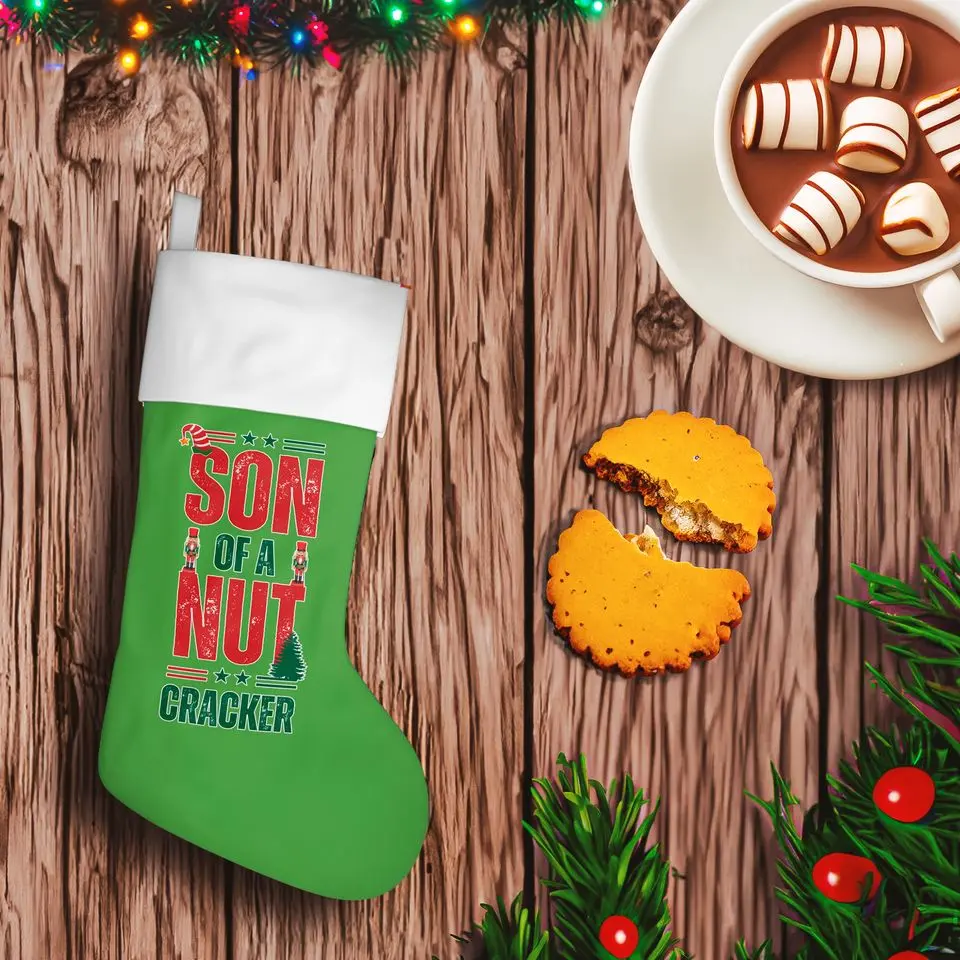 Nutcracker's Offspring: The Quirky and Fun Christmas Stocking. Designed and Created by Claire4You Designers just for you. P10-D264