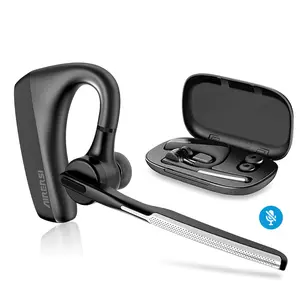 Bluetooth trucker headsets wireless earphones noise cancelling headphones hands-free earpiece for office driver audio earbud electronic chargeable Adjustable headphones bluetooth earbuds wireless headphones bluetooth wired earphones