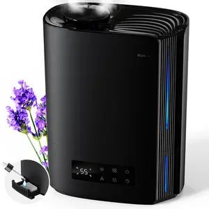 6L Humidifiers For Bedroom, Gentle Soothing Aromatherapy, Top Fill Water, Cool Mist, Smart Humidistat Control, Last up to 60 Hours, For Baby Plants Nursery