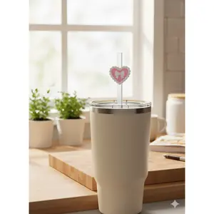 Straw Topper Valentine's Cake