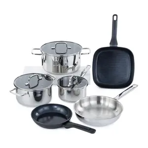 BergHOFF DiNA Helix Recycled 9pc Cookware Set