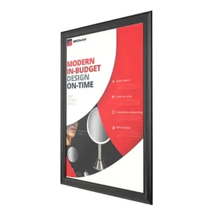 360 Stand Beemak Plastics WF-1117BP 11x17 in. Rectangular Durable Sturdy-Design Plastic Snap Frame, Snap-Mount Wall Display for Decor Photo Prints, Picture Frame, Durable Frame
