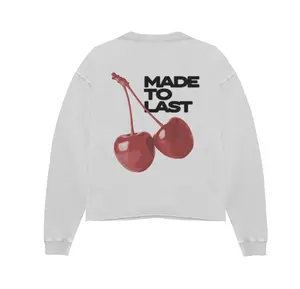MADETOLAST Cherry White Long Sleeve Tee