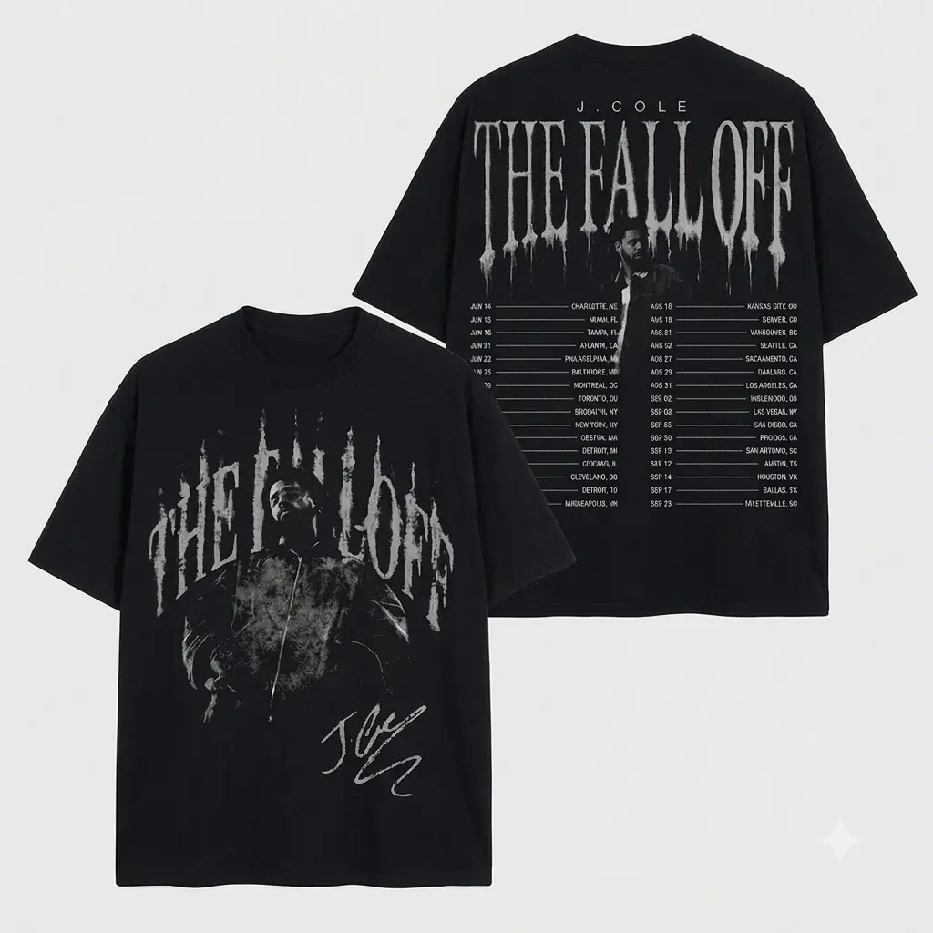 The Fall-Off World Tour 2026 Graphic Tee, Album Merch Inspired Shirt, Dreamville Streetwear T-Shirt