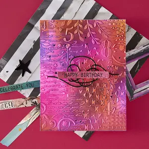 Distress Mix 3D Embossing Folder