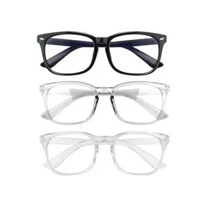 Blue Light Blocking Glasses, Anti UV & Anti Glare Computer Glasses, Eye Protection for Gaming, Office Work & Streaming, Trendy Eyewear