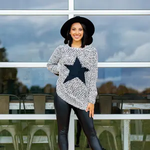 One And Only Black Star Sweater