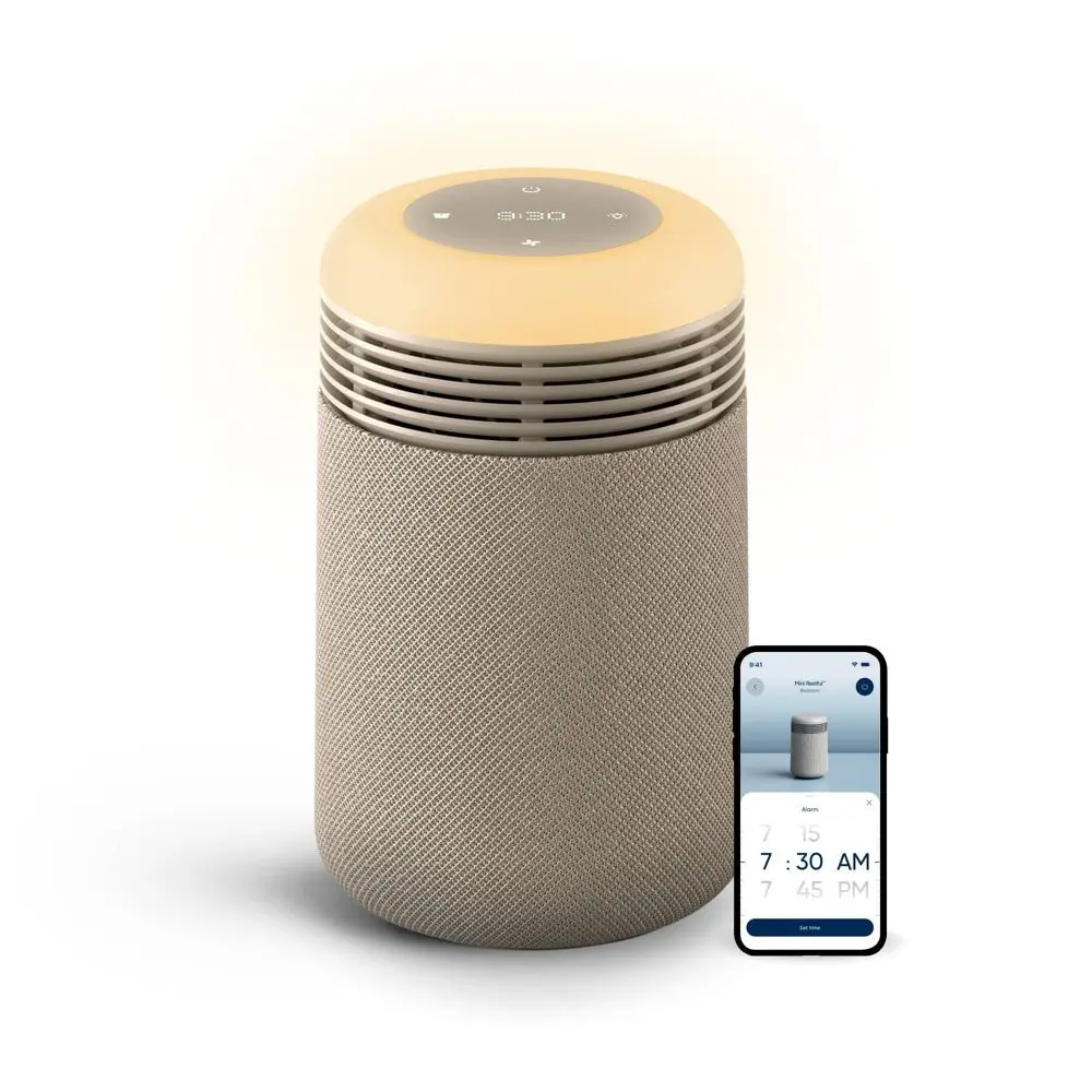 Blueair Mini Restful Air purifier and Sunrise Alarm Clock