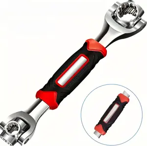 52 In 1 Universal Socket Wrench Chrome Vanadium Steel Multi-function 360 Degree Rotating Head Spanner Tool for Home Car Repair More Than 48in1 Multi-Purpose Ratchet Set Universal Double-ended Wrench Tool