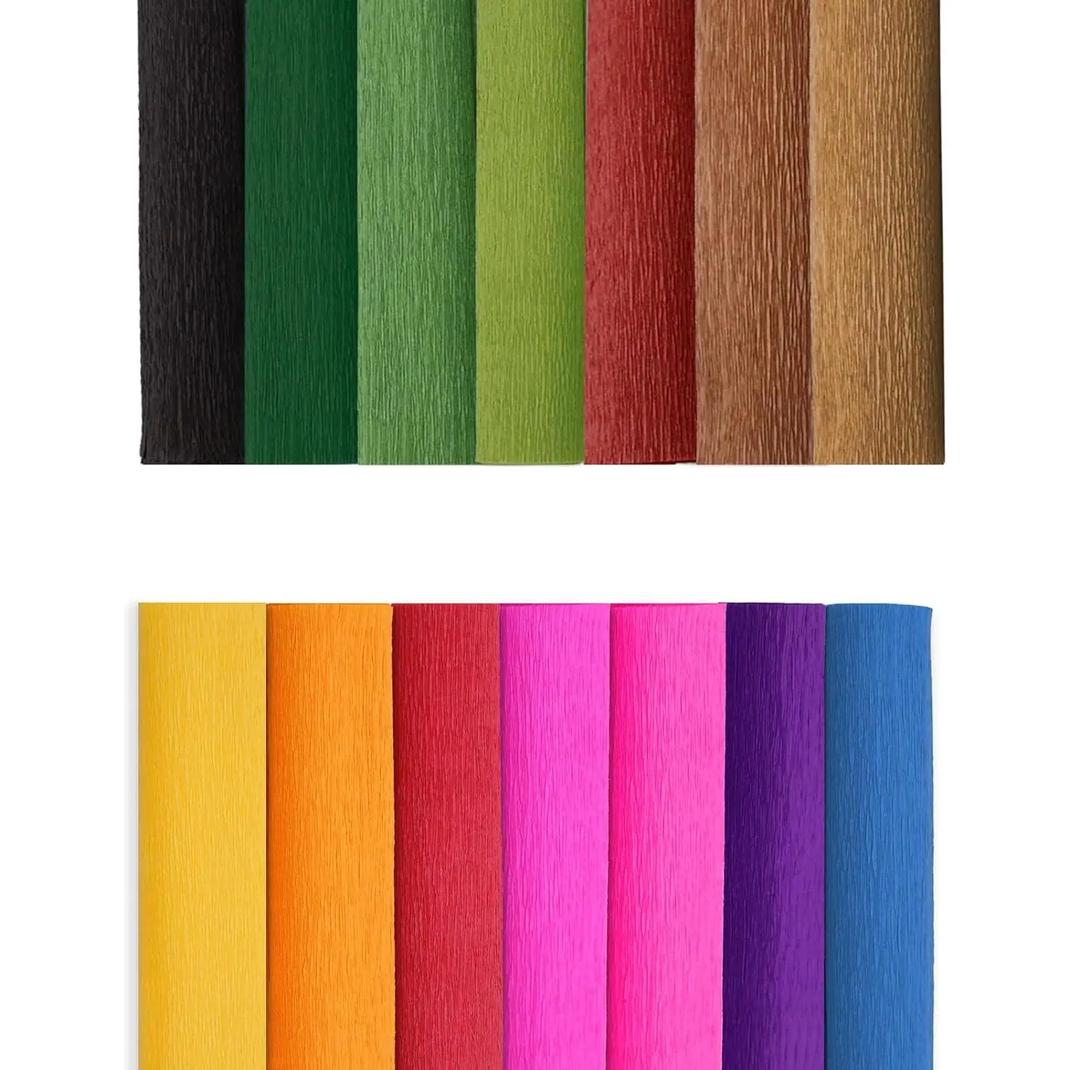 Crepe Paper Flower DIY 14 Colors, 9.8 x 98 Inch Wide Paper for  Wrapping, Crafts, Flower Birthday Parties Weddings Festival Decoration (Multiple Colors 1)