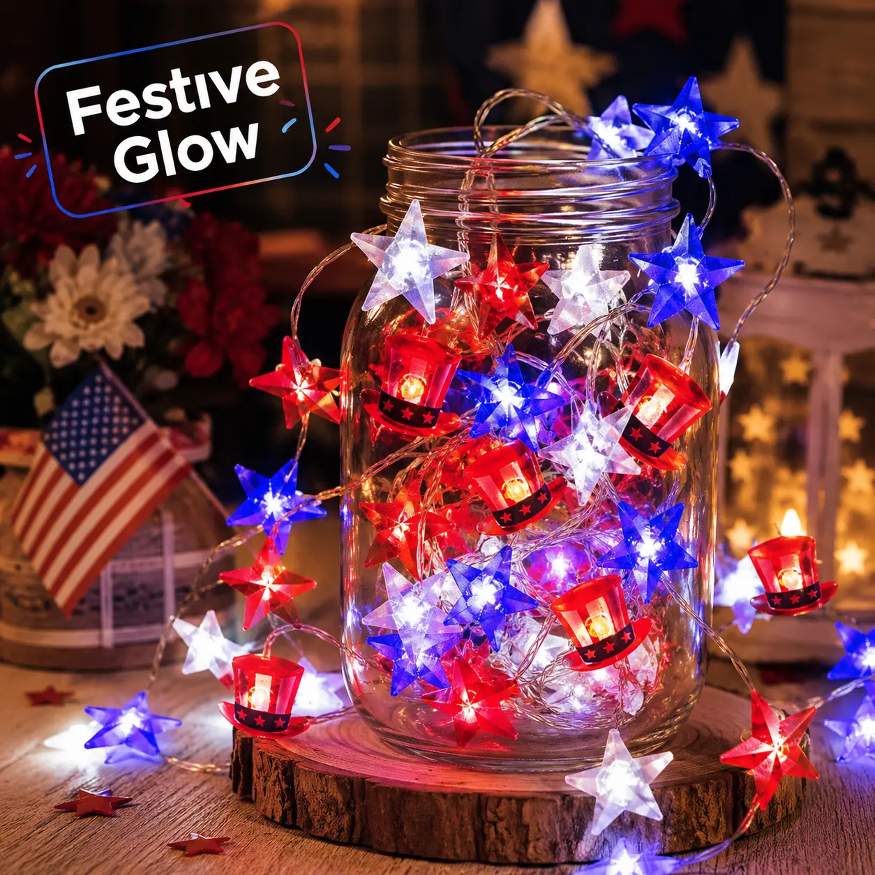 LED Copper Wire String Lights - Festive Party Lighting, Holiday Decorations for Bedroom, Living Room Home Accents