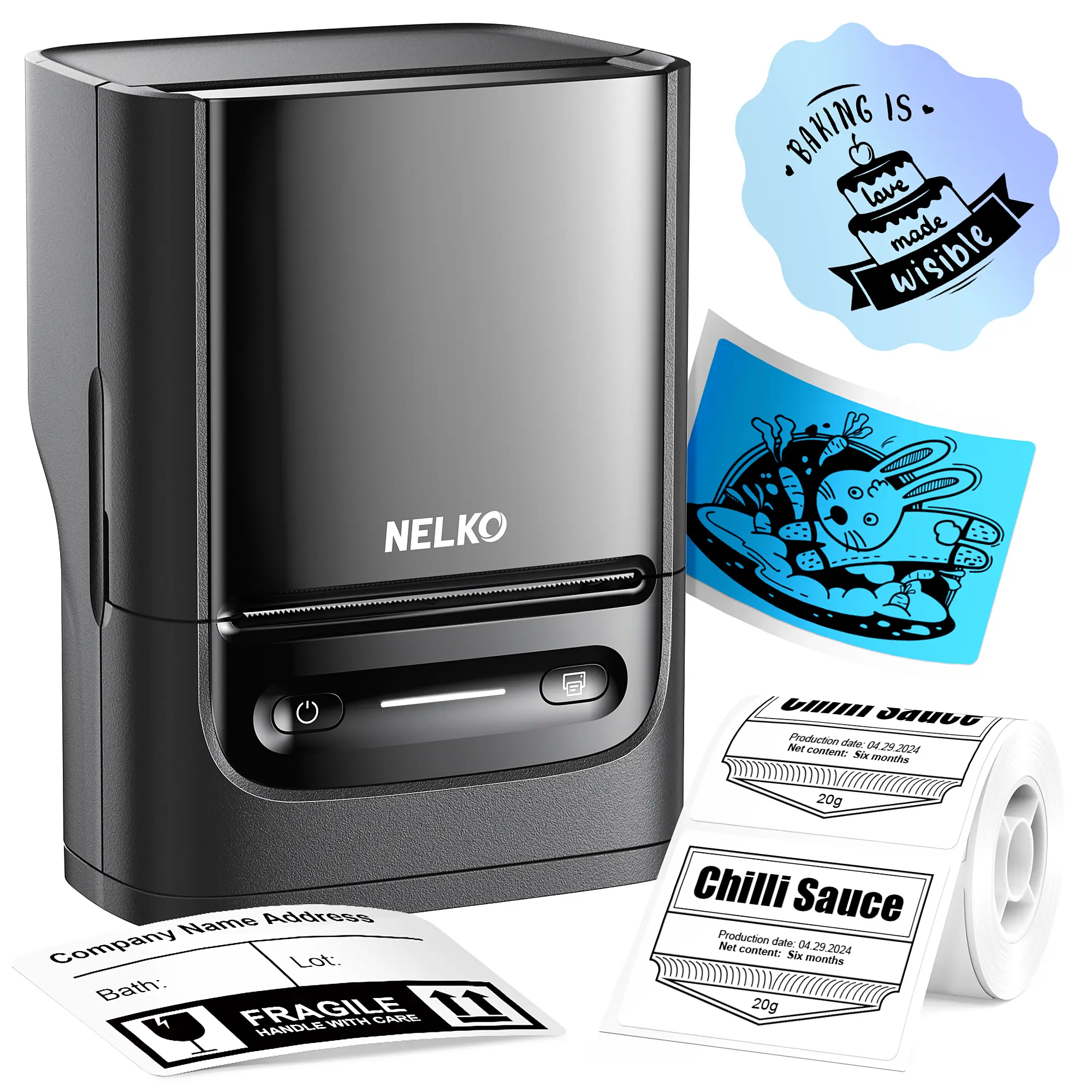 PM220 Label Makers, Bluetooth Portable Thermal Printer, Mini Printer  for Study, Office, Mailing,Printing Paper for Phones & PC, Fathersdaygift, summerwins