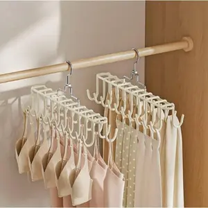 20-Hook Space Saving Hanger Laundry Rack  Hanging Rotating  Design for Bras Socks & Accessories Efficient Closet Organizer Hanging Hanging