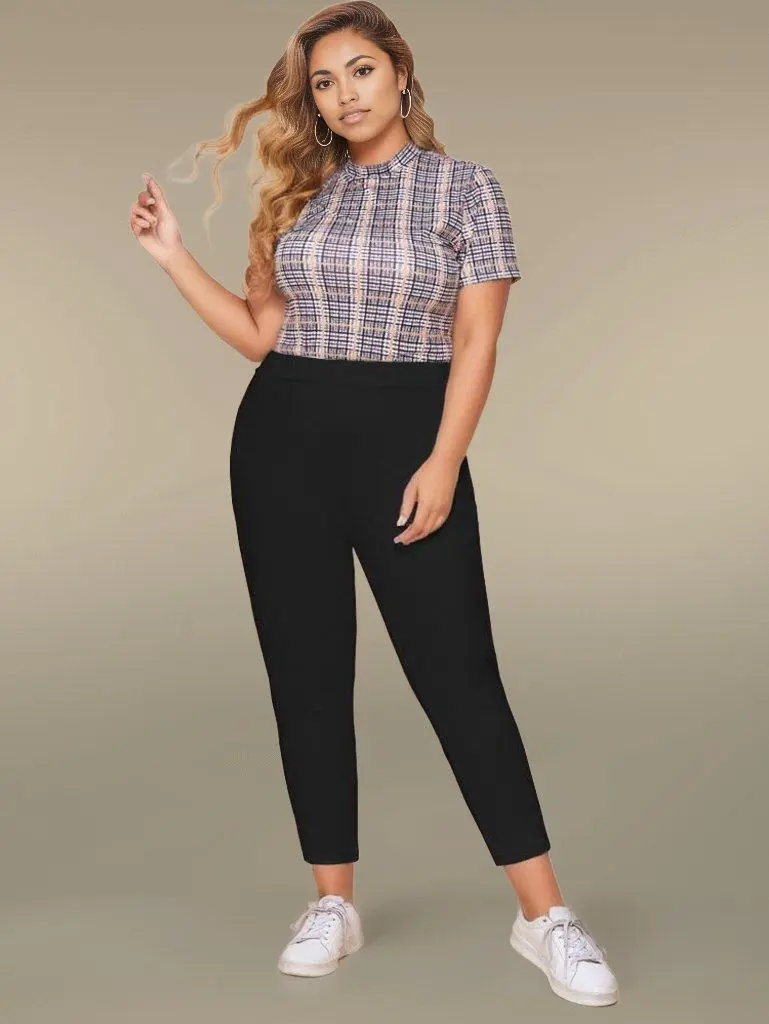 Plus Size Casual  Pants
