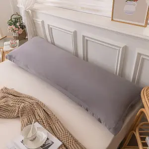 1pc Super Soft Comfortable Long Pillowcase-48*150cm/48*180cm, Soft Comfy Bedding, Soft Friendly Long Pillowcase, Sealed Pillowcase, Light Beige-FriendlyCushion Protector, Suitable for Single or Double Pillow, Home Decor
