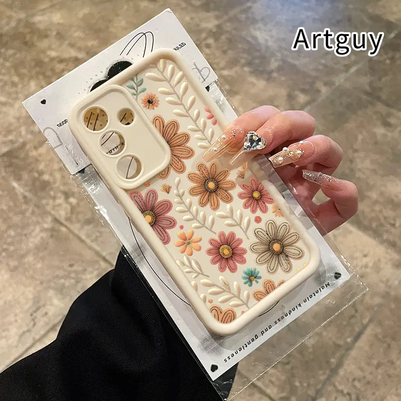 Phone case for Samsung S24 ultra plus S26 S25 S23 S22 Ultra Plus Features Floral Leaf Design Advanced fashion gift Full Body Protection Shockproof Soft Silicone Cover Cellphone Flower