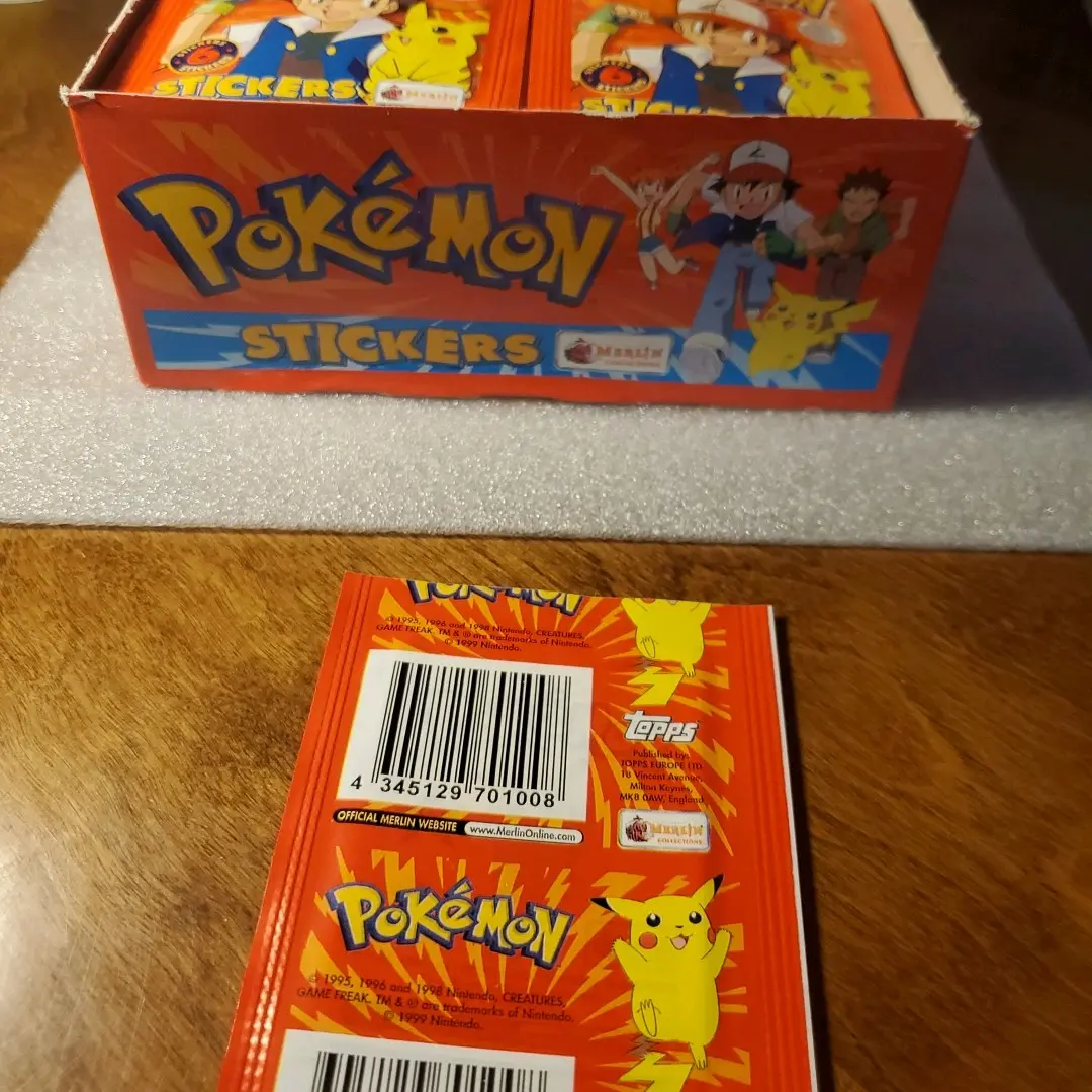 Pokemon 1999 Topps Merlin Sticker Pack (Vintage) *Single Pack* - TikTok Shop Pokemon 1999 Topps Merlin Sticker Pack (Vintage) *Single Pack* - TikTok Shop