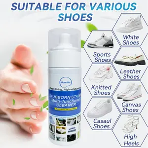Sneaker Cleaner Shoe Cleaner for Rubber Canvas Leather 5.3oz Stain Remover Spray for Dirt Grime Grass Outdoor Shoes Slippers Duck Boot household items