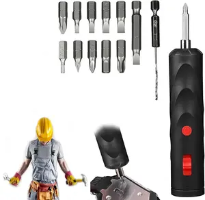 Cordless Electric Screwdriver, Rechargeable Mini Power Screwdriver Kit with Bits, Portable Electric Drill Driver for Home Repair, DIY & Furniture Assembly