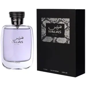 Rasasi | Hawas | Him | Men's Fragrance | 100 ML 3.4 OZ | Eau De Parfum | Apple - Bergamot & Lemon