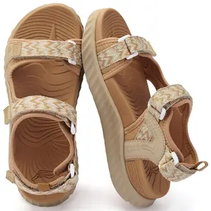 Women's Summer Walking Sandals with Breathable Mesh Upper, Quick Drying Water-Friendly Design, Adjustable Hook and Loop Strap, Padded Heel Strap for Easy On/Off & Custom Fit, Comfort Outdoor Summer Sandals