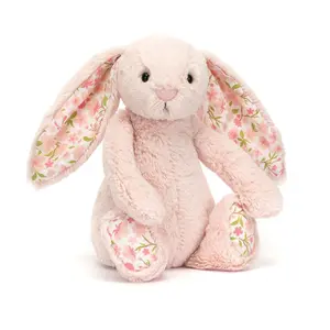 Jellycat Blossom Bunny Plush – Pink Floral Ears, Soft Stuffed Rabbit Toy