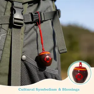 Creative Acoustic Bell Charm, Clear Sound Bell for Backpack/phone/keys, Anti-Loss Accessory for Students, Outdoor Commute Essentials