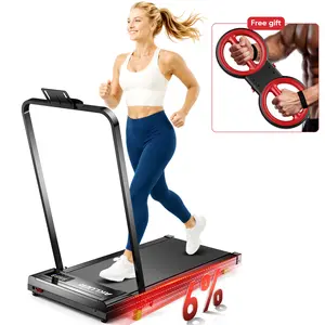 【Free gift Arm Exercise Trainer】Summer Vibes  Under Desk Treadmill with 6% Incline Walking Jogging Machine for Home and Office, 2 in 1 Desk Walking Treadmill with Incline