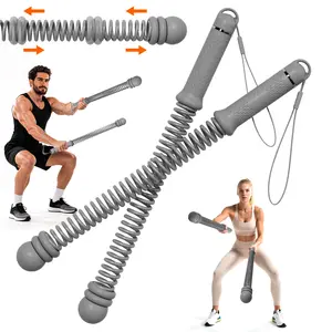Weighted Cordless Battle Ropes 2PCS - NewUpgrade Quiet RopelessTraining Rope FitnessEquipment for Home, Strength Training, HIITWorkouts, Full-Body Exercise, Indoor Gym Use,Noise-Free Portable Workout Gear train rope fitness equipment gym f resistance hiit