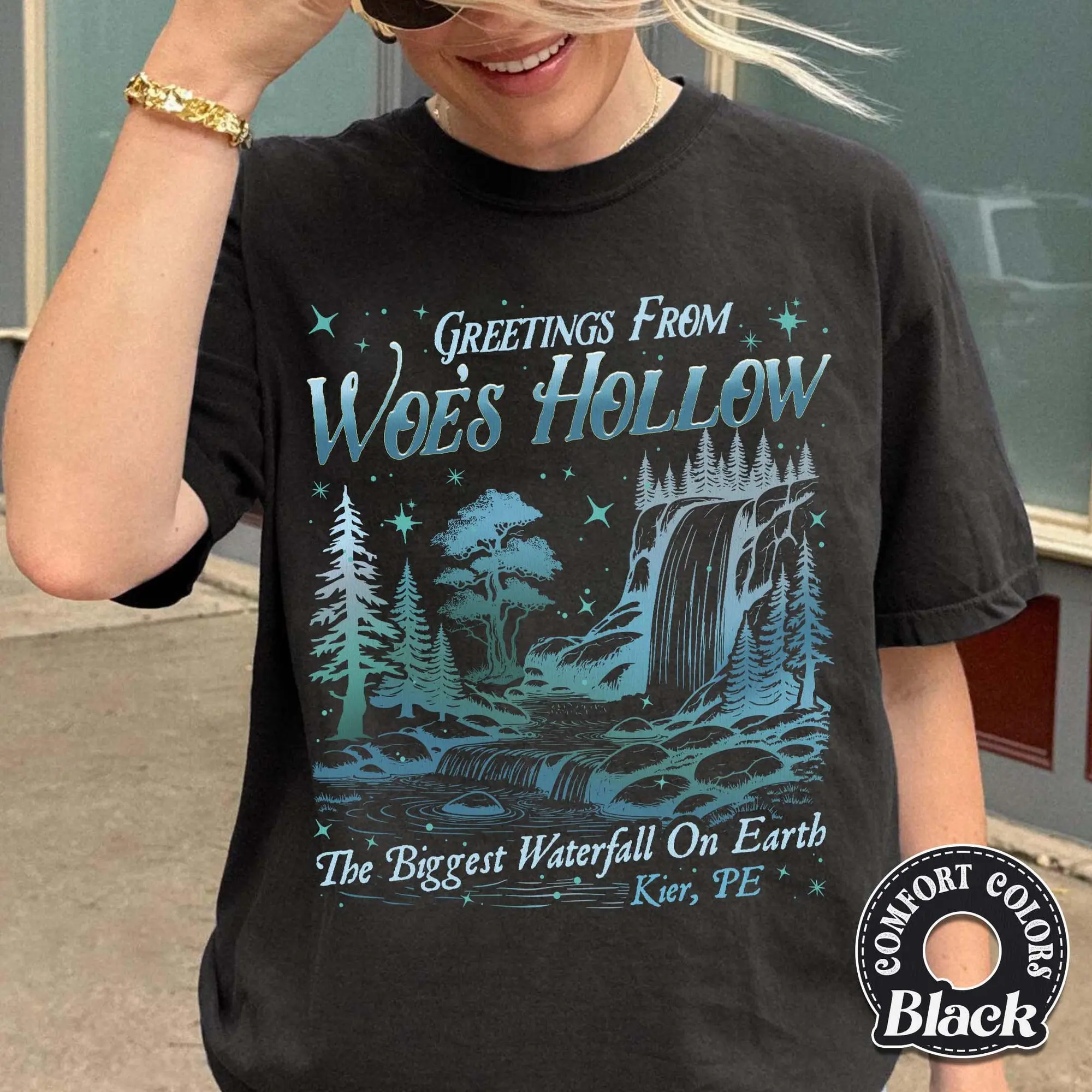 Greeting from Woe's Hollow Comfort Colors Shirt, Lumon Industries Tee, Severance Macrodata Refinement, Unique MDR Fan Apparel HB1143
