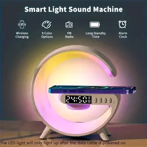 Wireless Charger Lamp,Portable Speaker, Light, Color Changing Lamp, Atmosphere Lights, Rechargeable Bluetooth Speakers, Mood Lighting/Gifts Audio Charging Phone