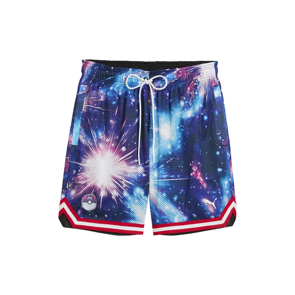 PUMA Mens X Pokémon Hoops Mewtwo Shorts Casual Bottoms Casual - Black