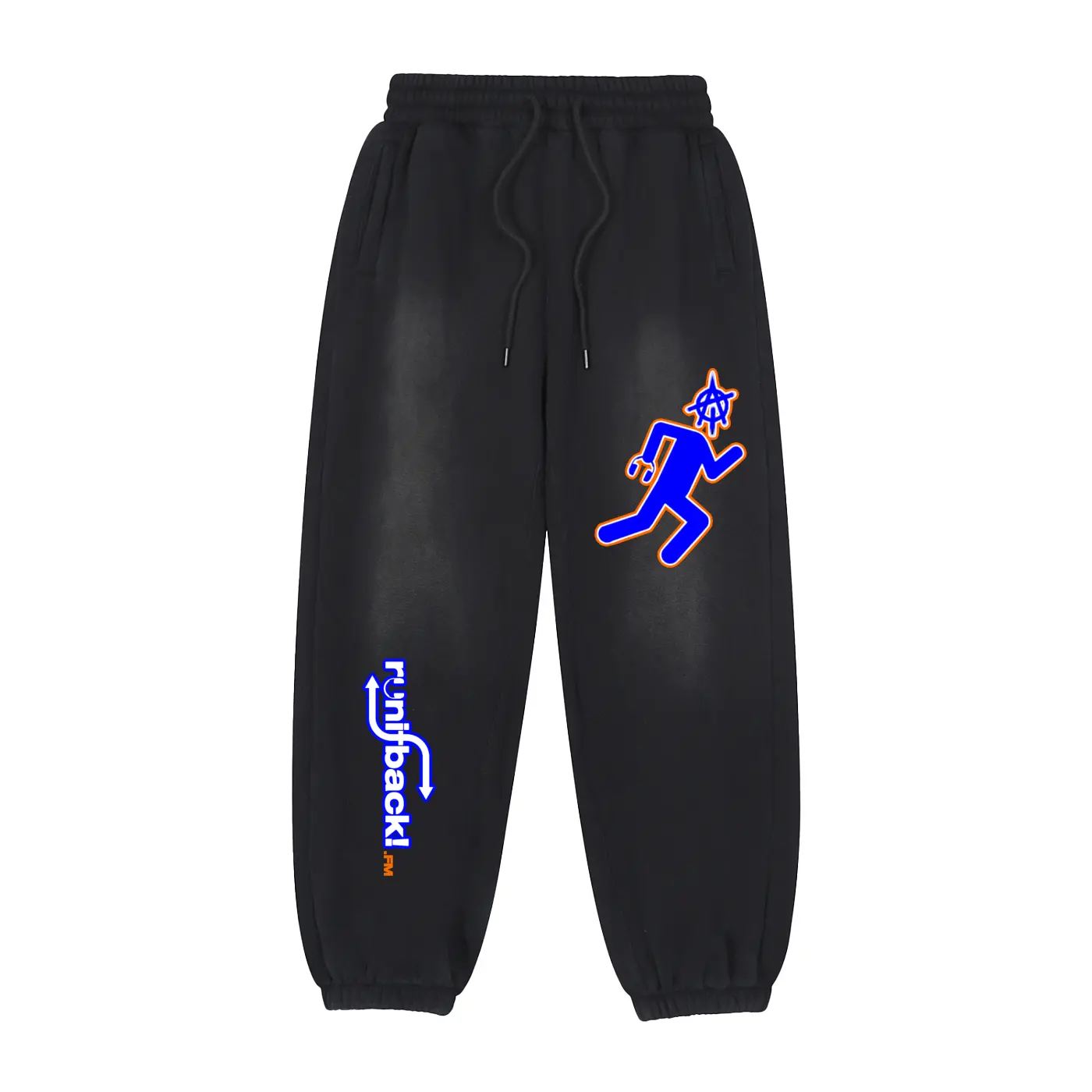 runitback! Vintage Washed Fleece Jogger Sweatpants